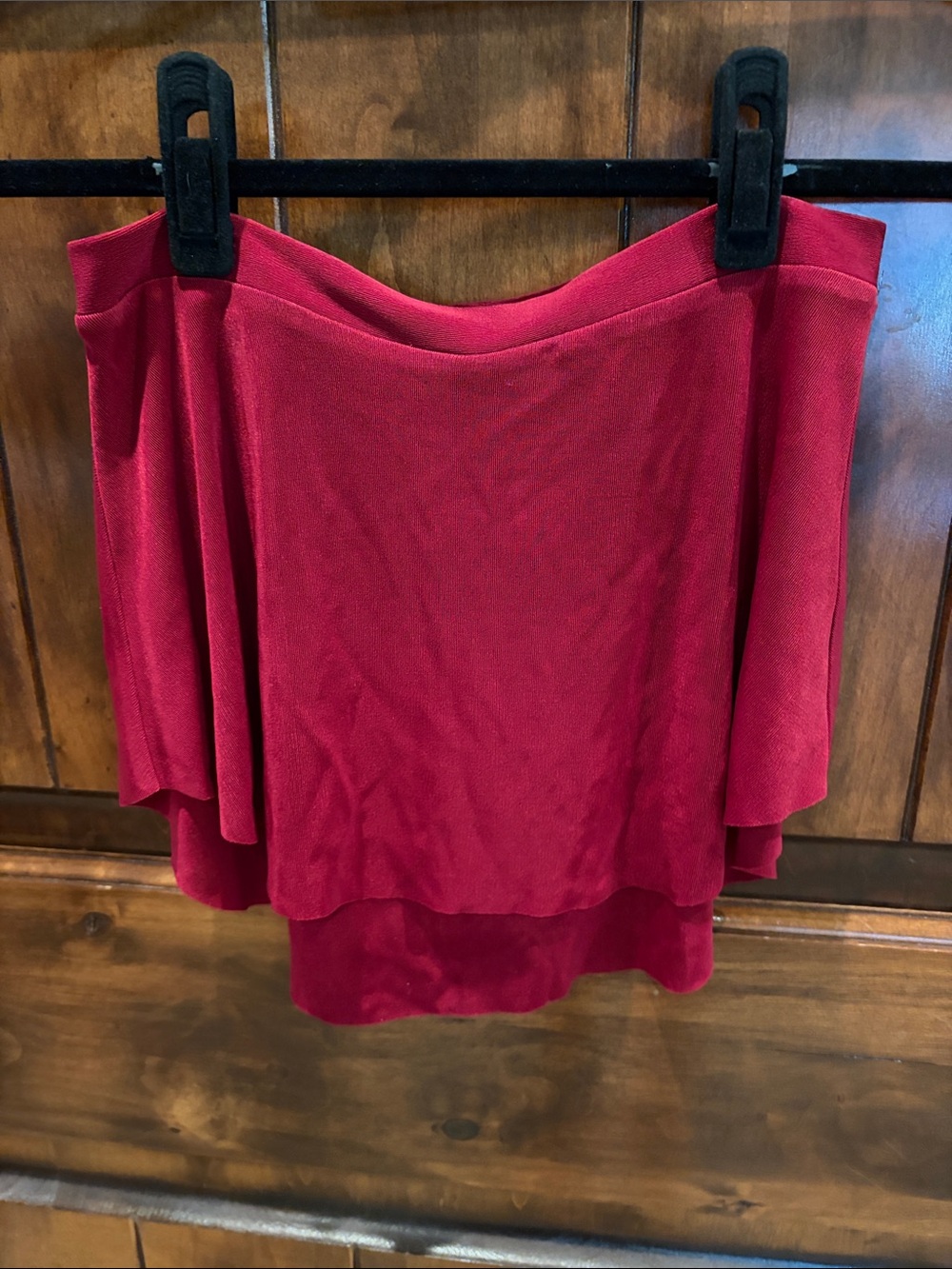 🩰 Bullet Pointe Ballet Skirt, Cranberry, M